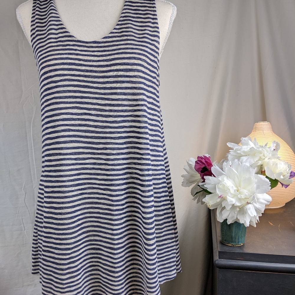 Striped Sleeveless Women's Top